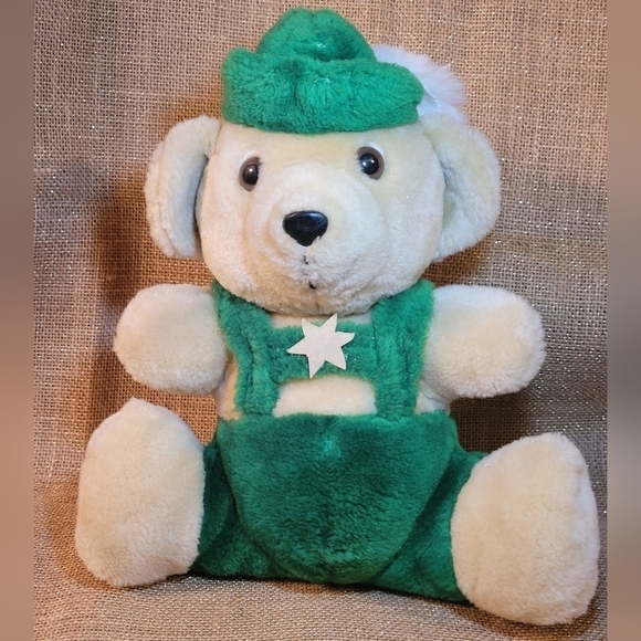 Unbranded Other - Lederhosen Teddy Bear~ Vintage‎ German Bavarian Style W Feather Cap~ Oktoberfest